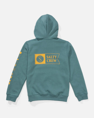 Salty Crew Boy's Alpha Color Block Fleece Hood - Hydro