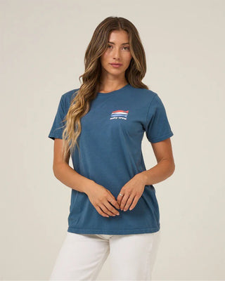 Salty Crew Women's American Catch Boyfriend Short Sleeve T-Shirt - Midnight Navy