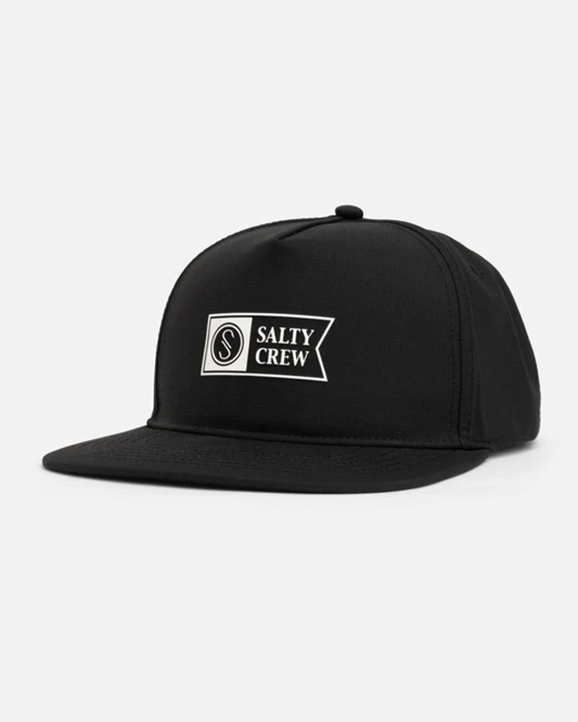 Salty Crew Apex 5 Panel Hat - Black