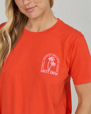 Salty Crew Women's Archway Boyfriend Short Sleeve T-Shirt - Chili Pepper