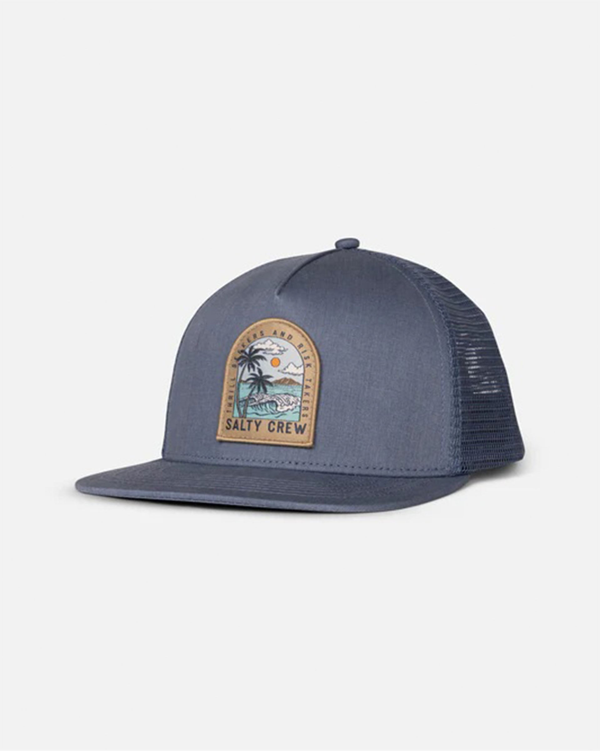 Salty Crew Boy's Archway Trucker Hat - Pilot Blue