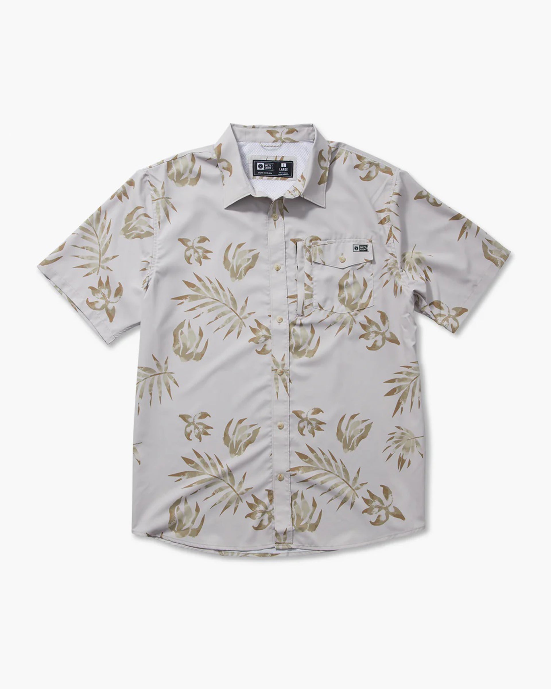 Salty Crew Badland Short Sleeve Tech Woven Shirt - Natural