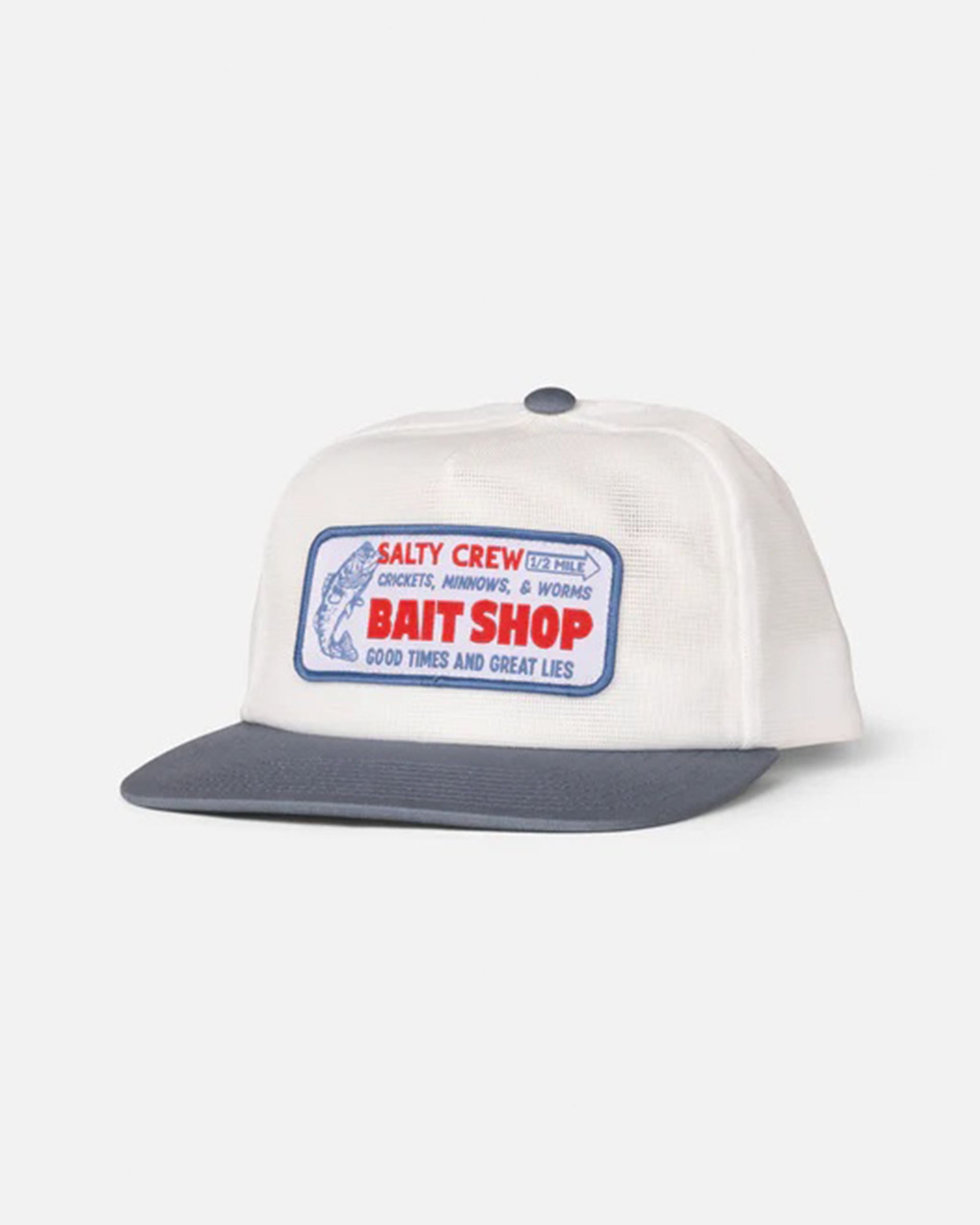 Salty Crew Bait Shop Trucker Hat - Off White