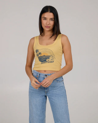 Salty Crew Women's Beach Scene Tank Top - Dusty Gold