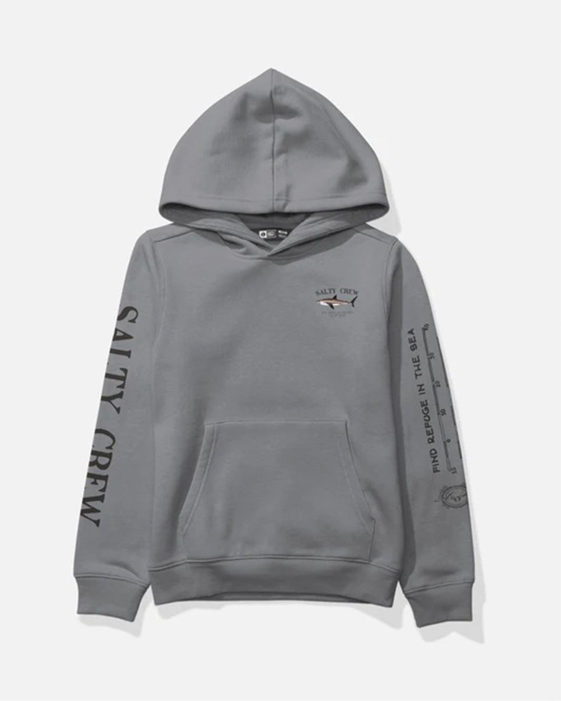 Salty Crew Boy's Bruce Pullover Fleece Hoodie - Shark Skin