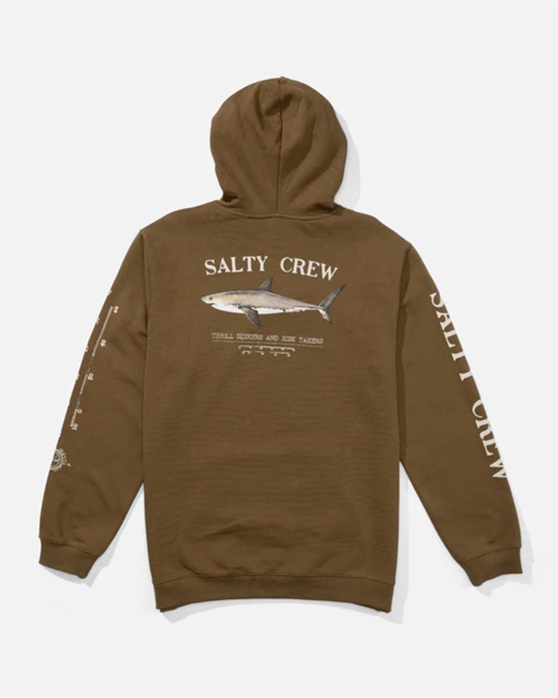Salty Crew Bruce Fleece Hoodie - Teak