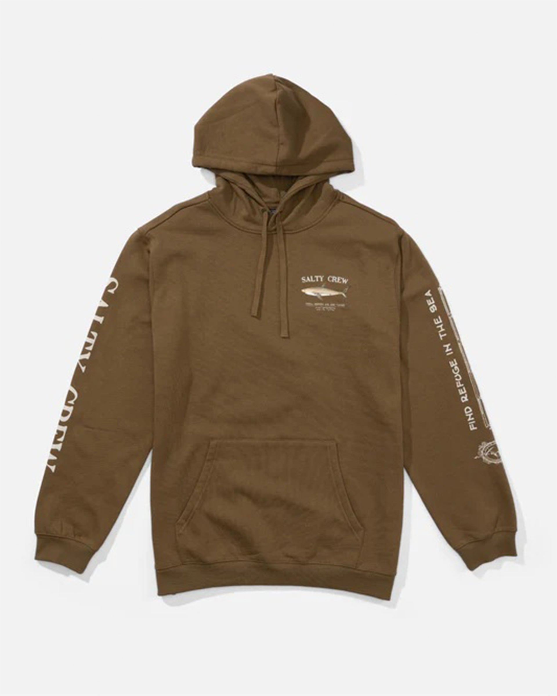Salty Crew Bruce Fleece Hoodie - Teak
