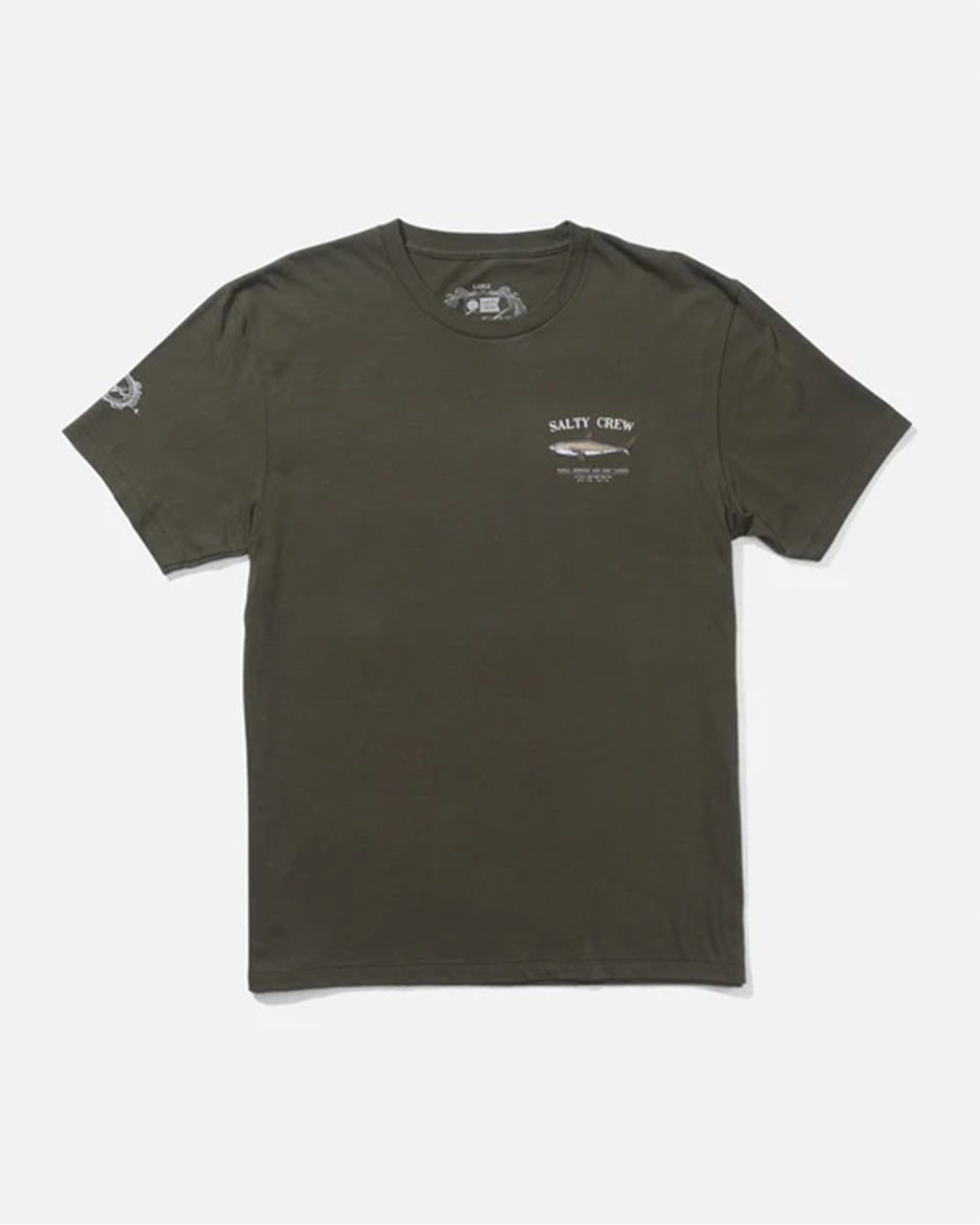 Salty Crew Bruce Premium Short Sleeve T-Shirt - Dusty Olive