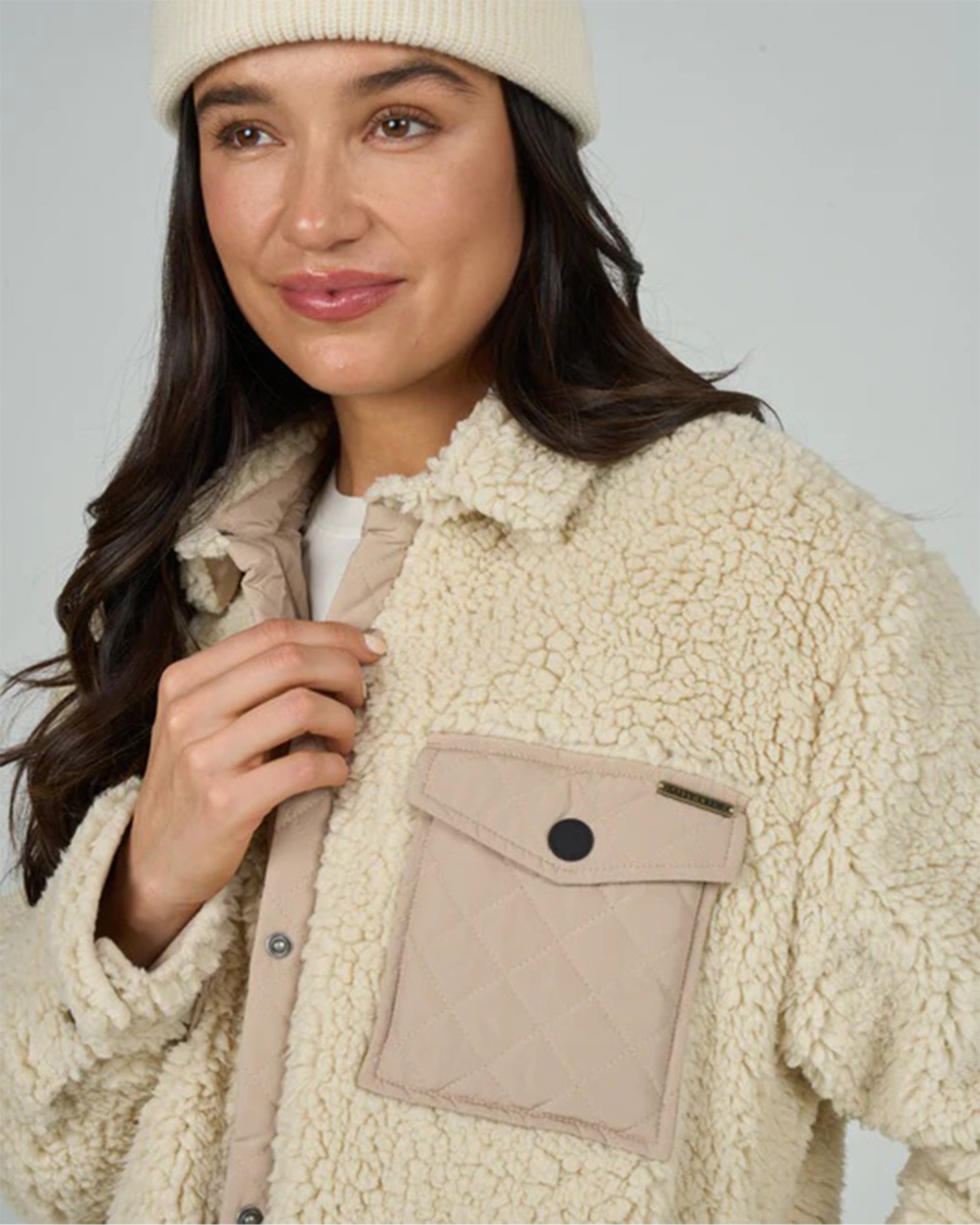 Salty Crew Women's Calm Seas Shacket - Natural