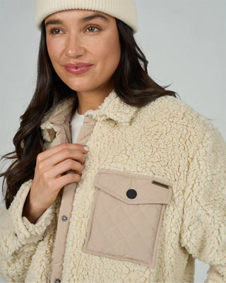 Salty Crew Women's Calm Seas Shacket - Natural