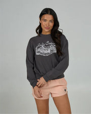 Salty Crew Women's Camp Salty Crewneck - Charcoal