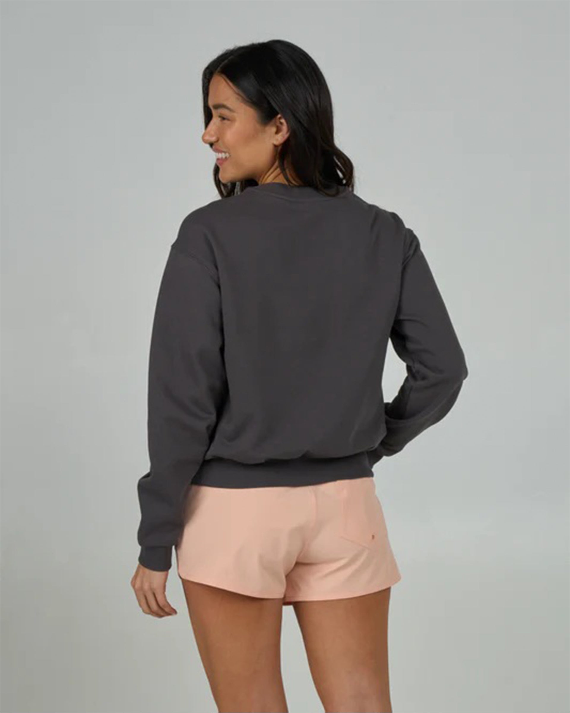 Salty Crew Women's Camp Salty Crewneck - Charcoal