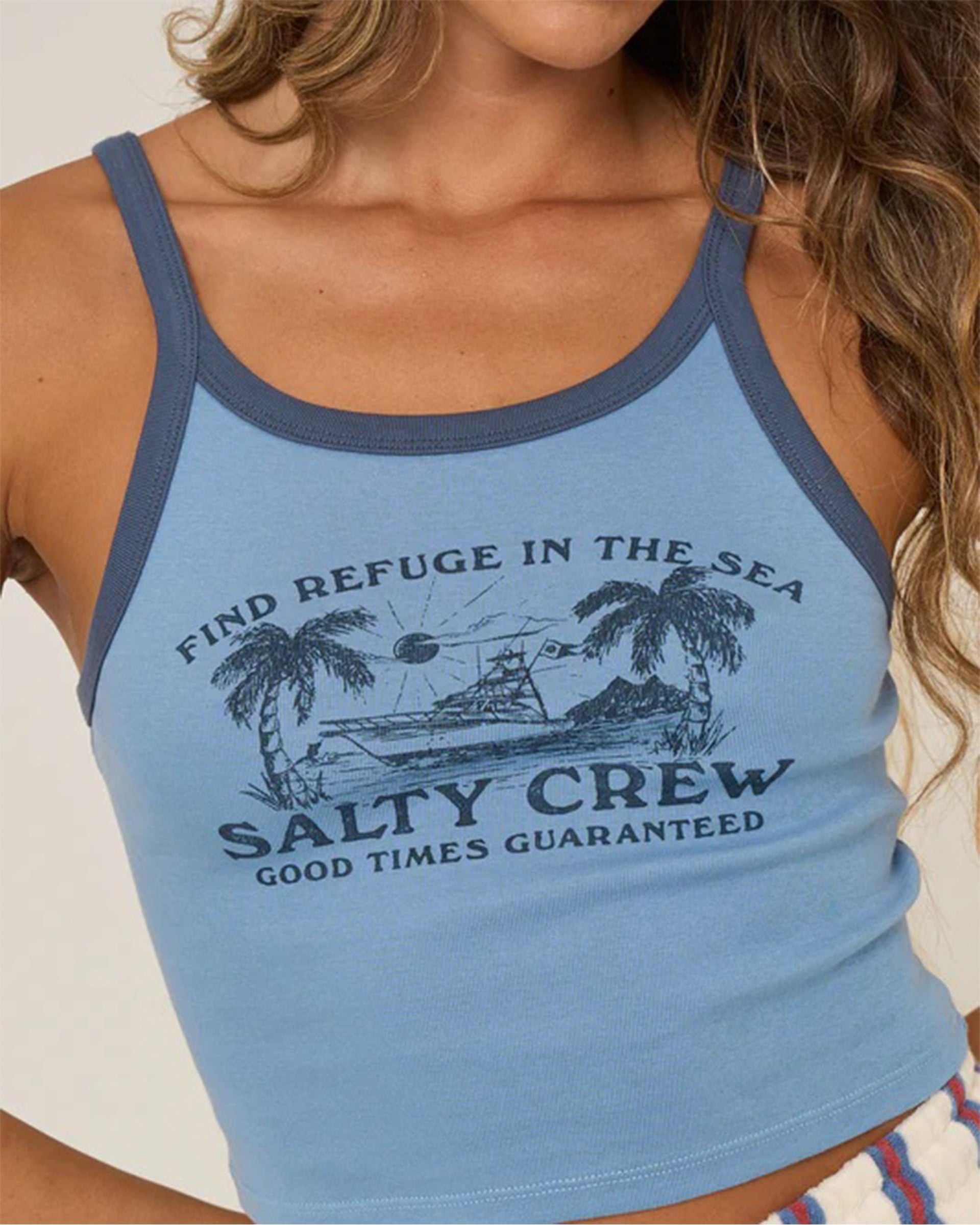 Salty Crew Women's Charter Tank - Ash Blue