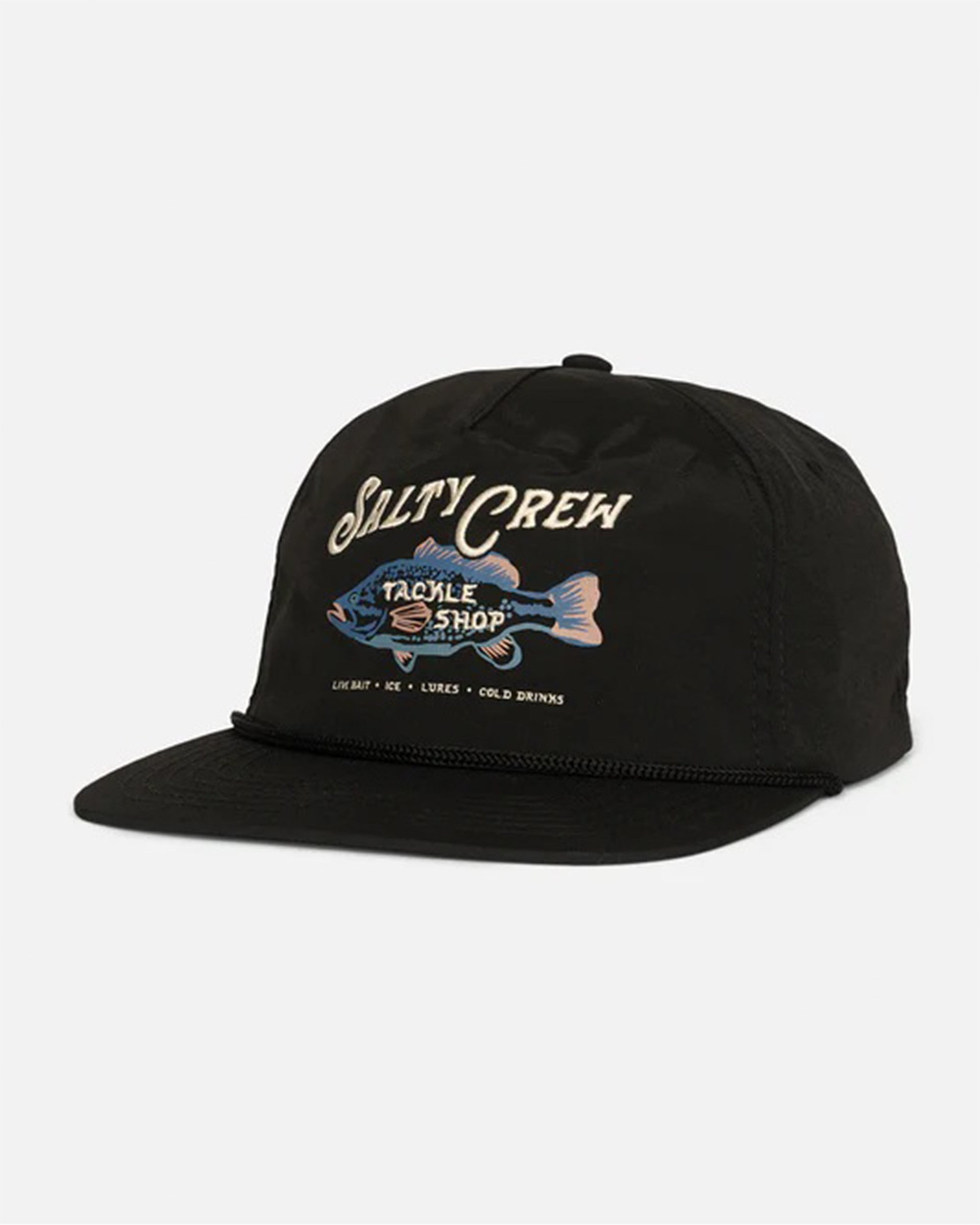 Salty Crew Crafted 5 Panel Hat - Black