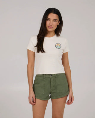 Salty Crew Women's Daybreak Baby Short Sleeve T-Shirt - Off White