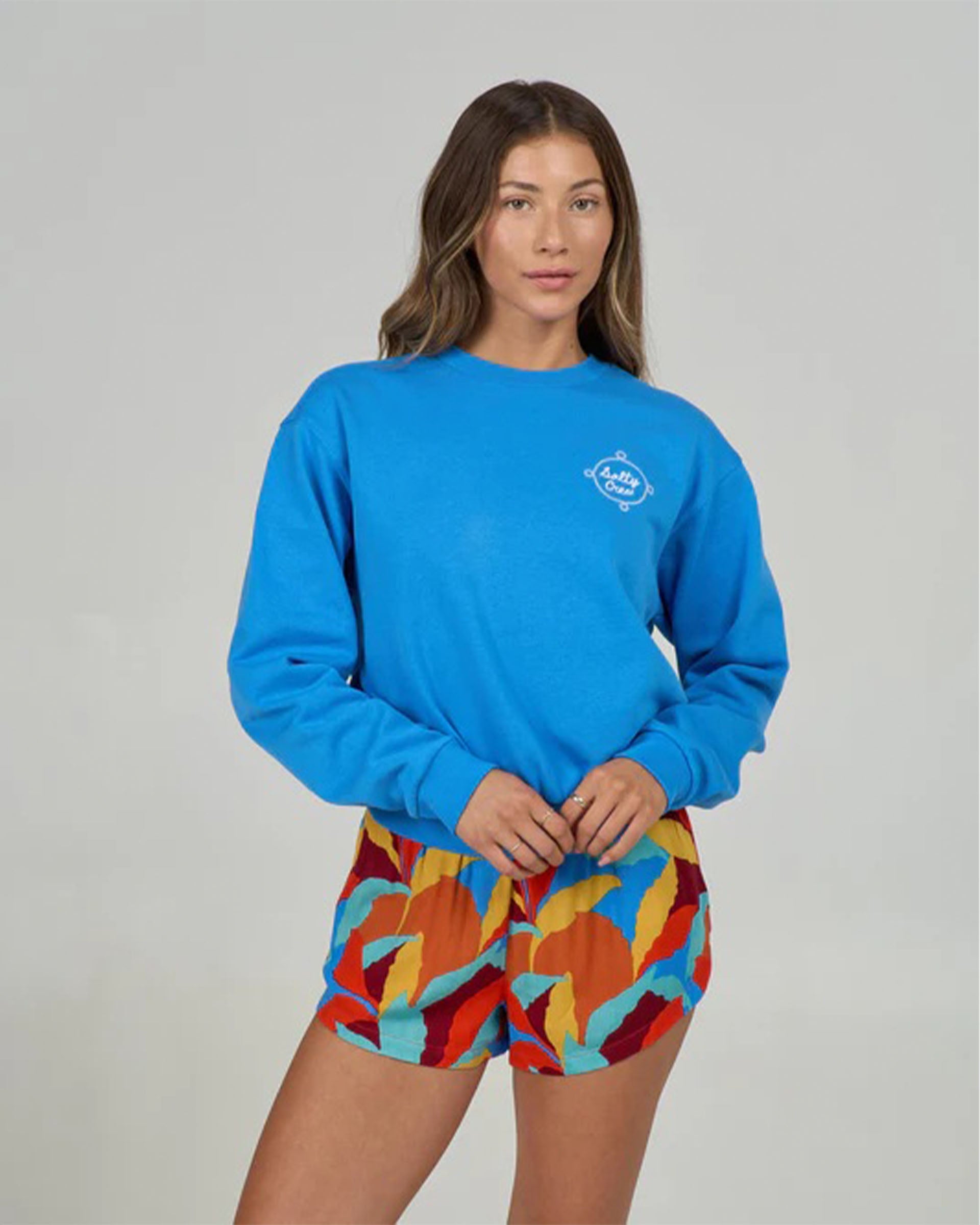 Roxy Women's Dock Line Crew Sweater - Bold Blue