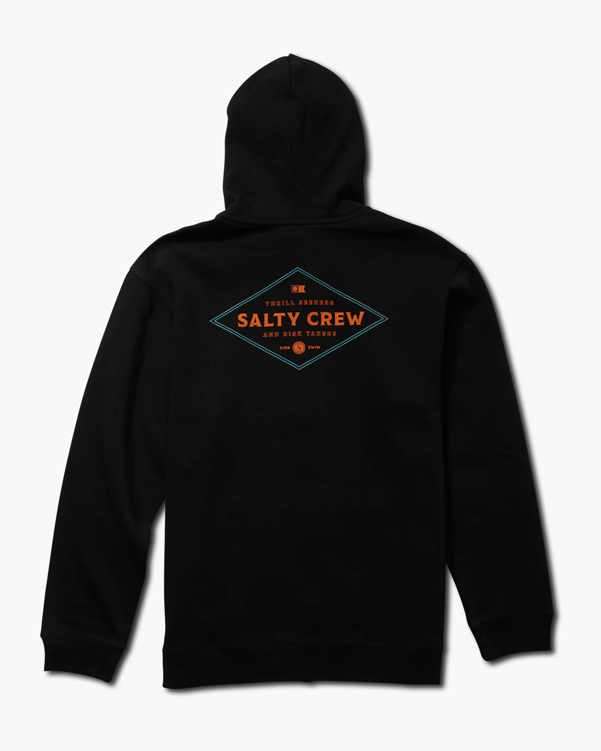 Salty Crew Double Diamond Zip Fleece Hoodie - Black