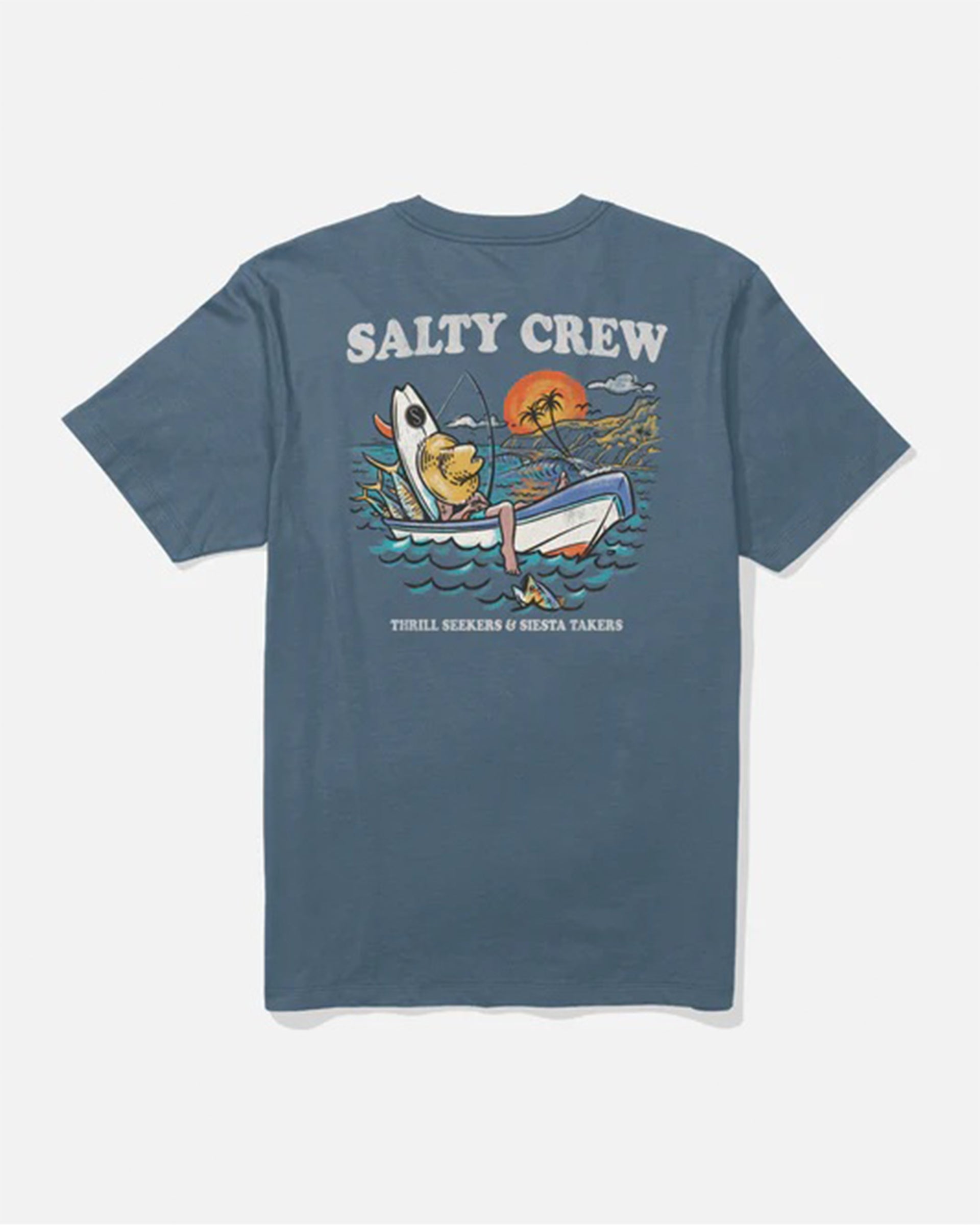 Salty Crew Down Time Short Sleeve T-Shirt - Slate