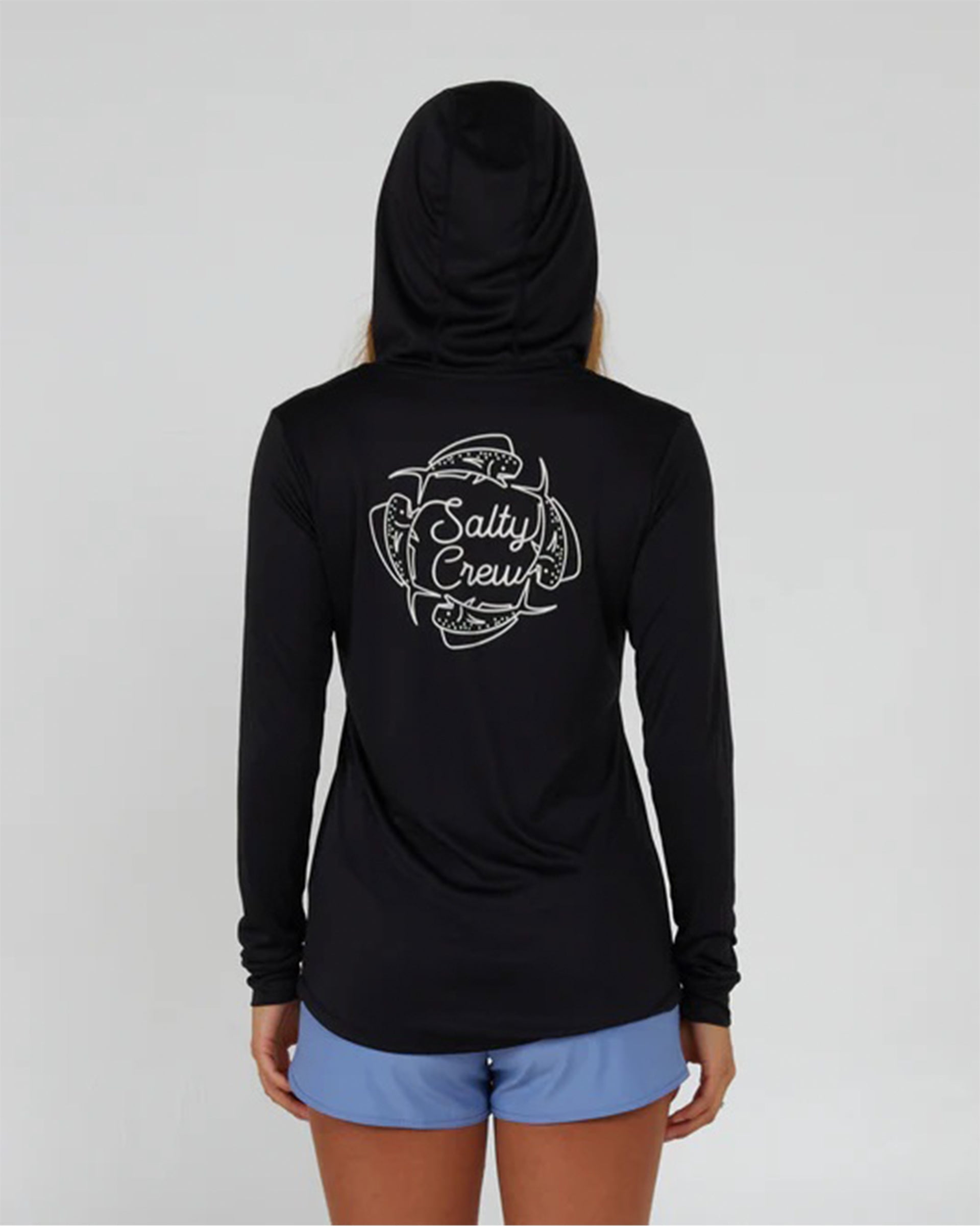 Salty Crew Women's Drawn In Circles Hooded Sunshirt