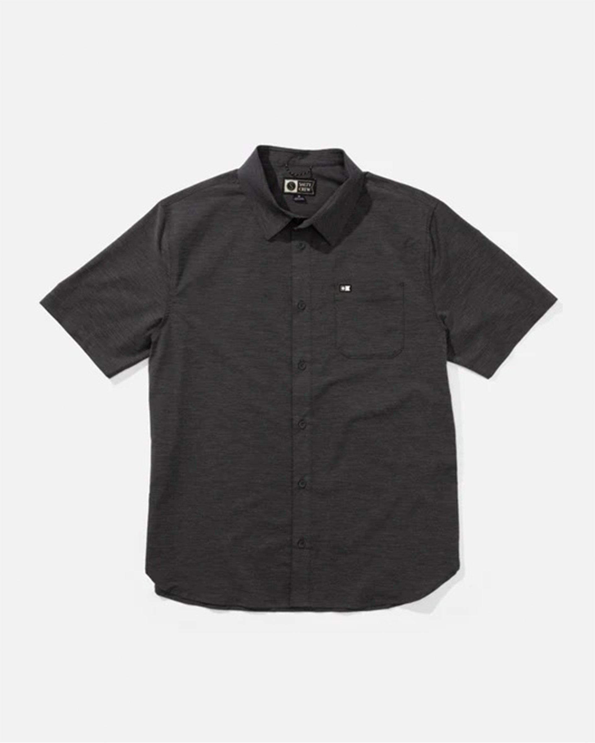 Salty Crew Drifter UV Button Up Short Sleeve Shirt - Black
