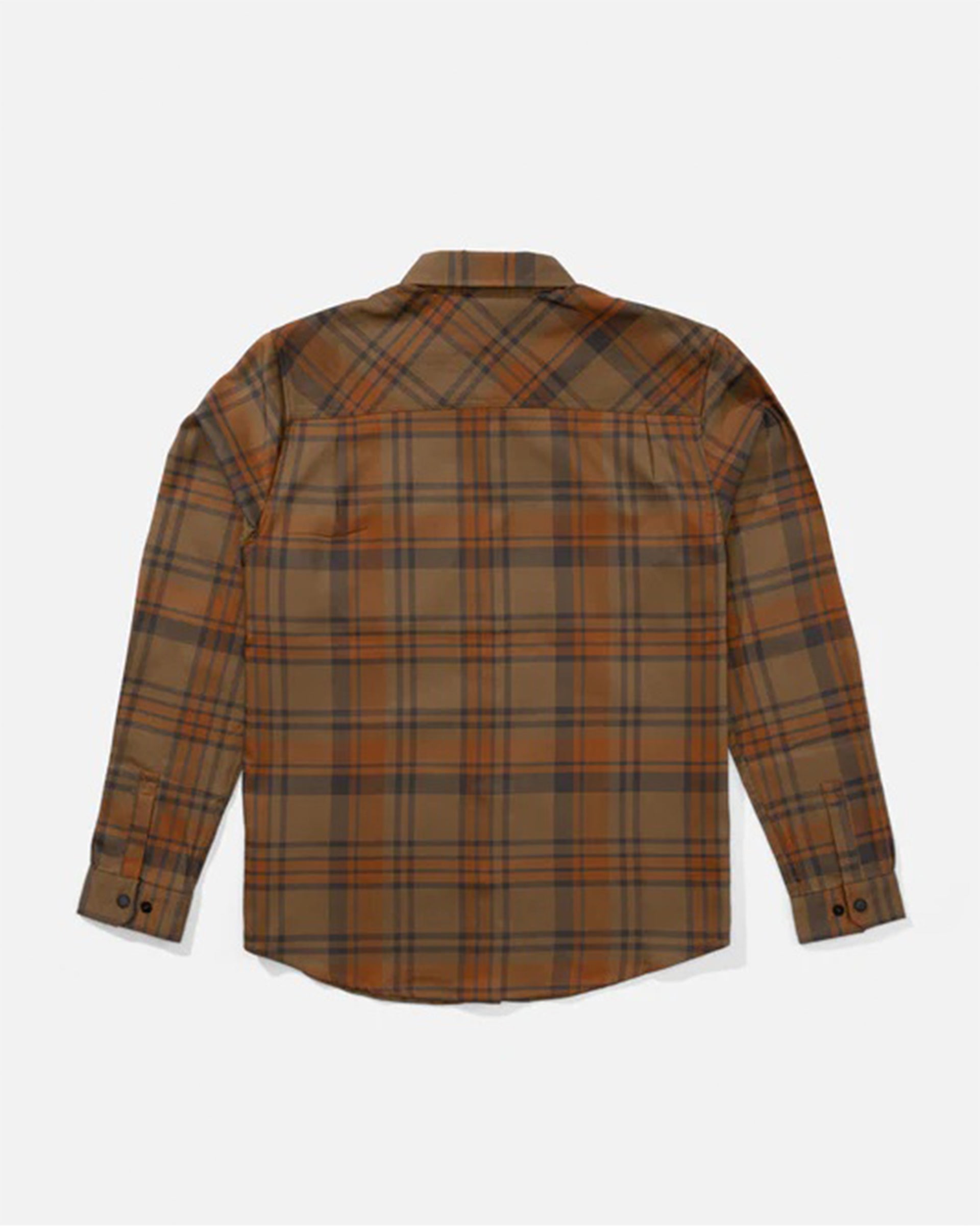 Salty Crew Fathom Long Sleeve Tech Flannel - Dark Brown