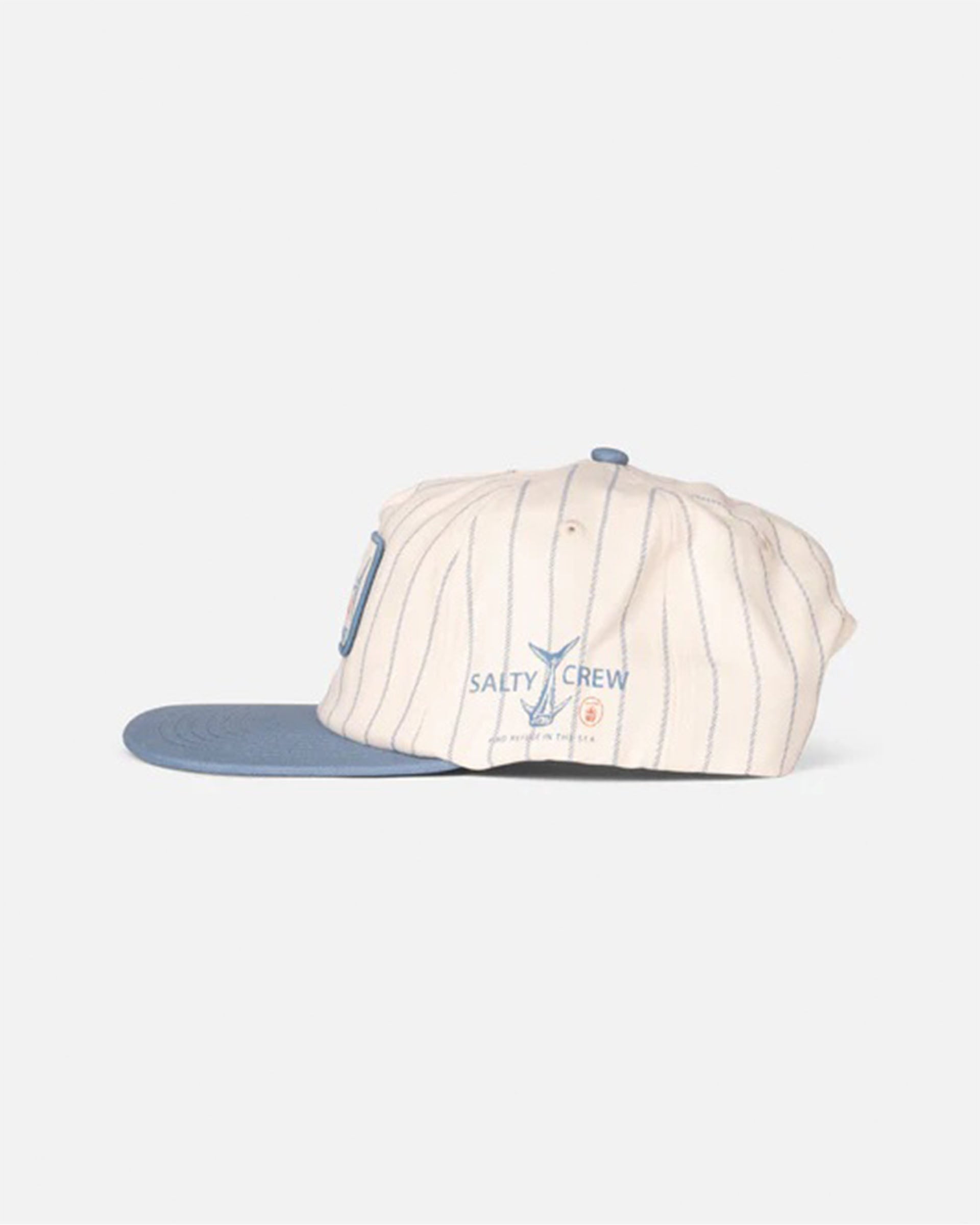 Salty Crew Fish Market Snapback Hat - Off White/Slate