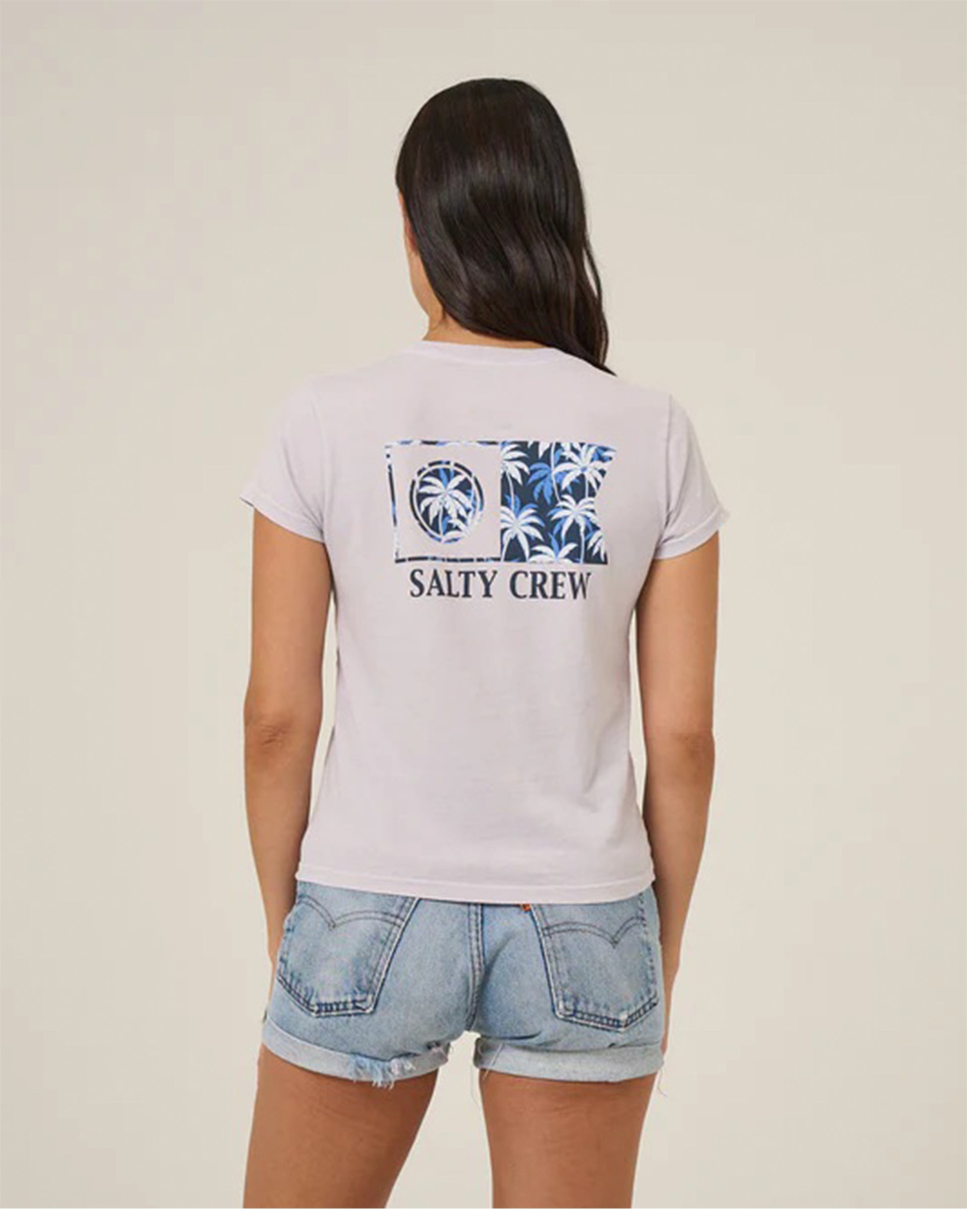 Salty Crew Women's Flagship Fill Modern Short Sleeve T-Shirt - Lilac Fog