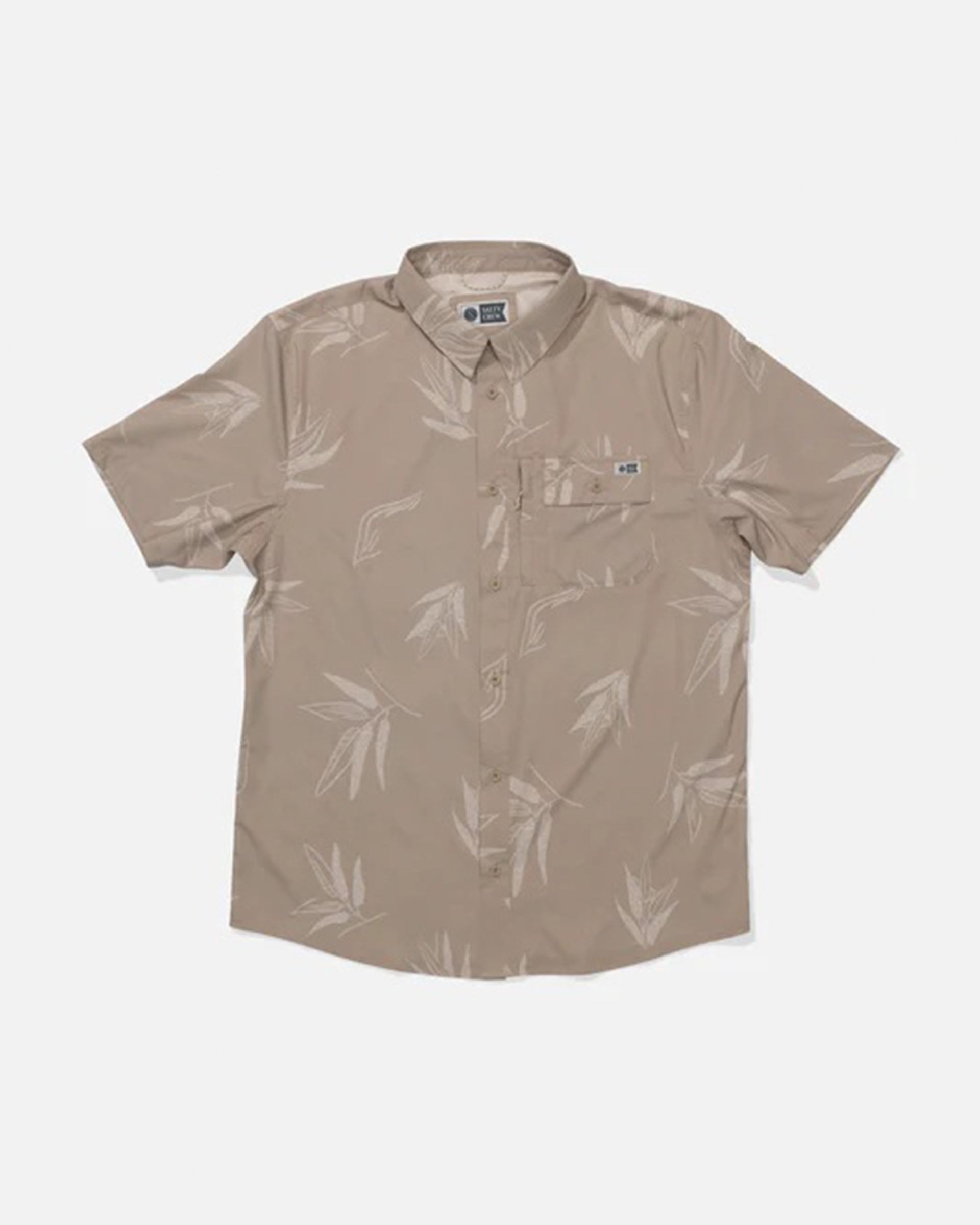 Salty Crew Flagship UV Button Up Shirt - Dark Khaki