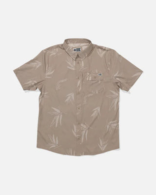 Salty Crew Flagship UV Button Up Shirt - Dark Khaki