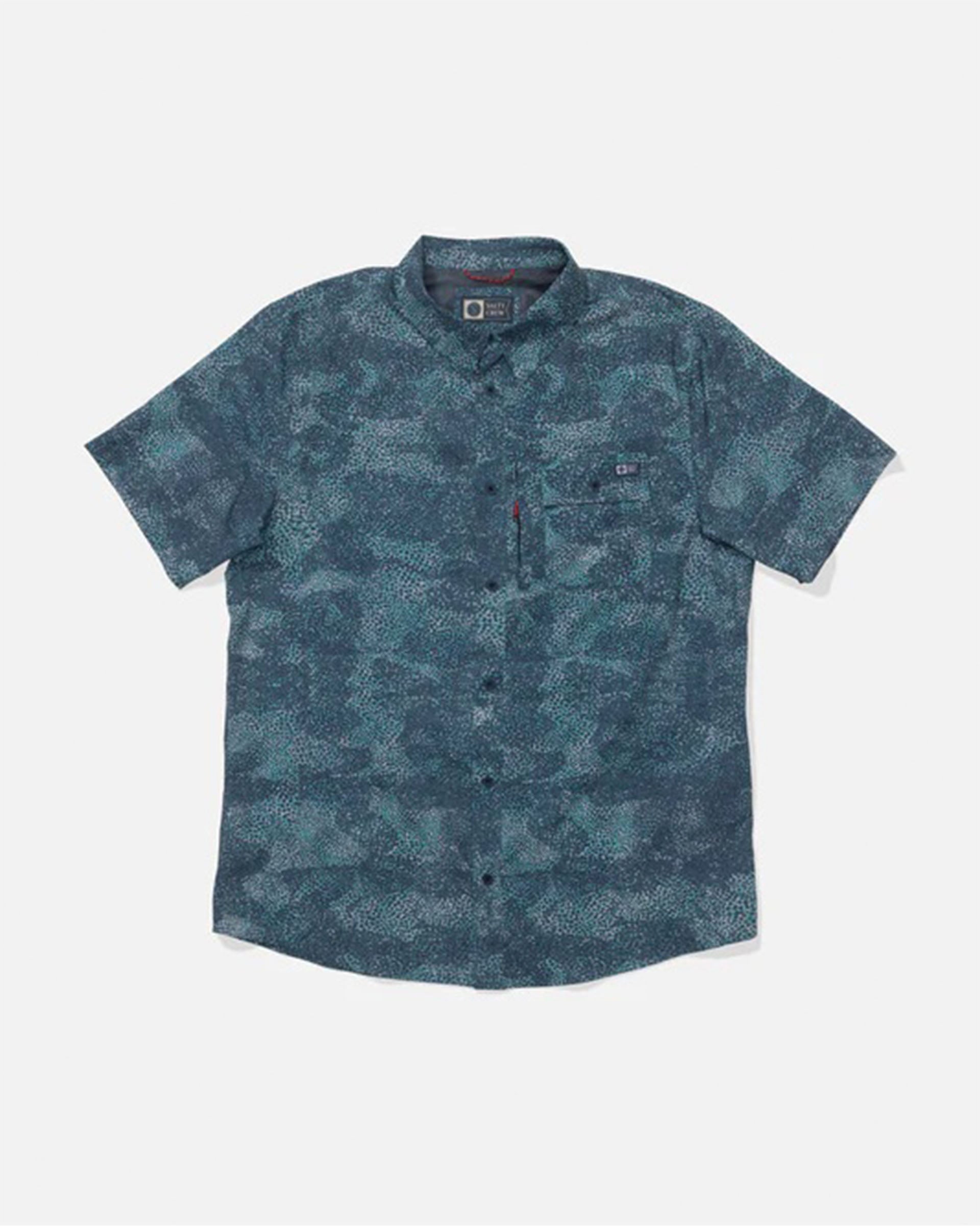 Salty Crew Flagship UV Button Up Shirt - Dark Navy