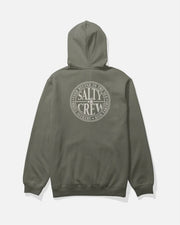 Salty Crew Global Zip-Up Fleece Hoodie - Dusty Olive