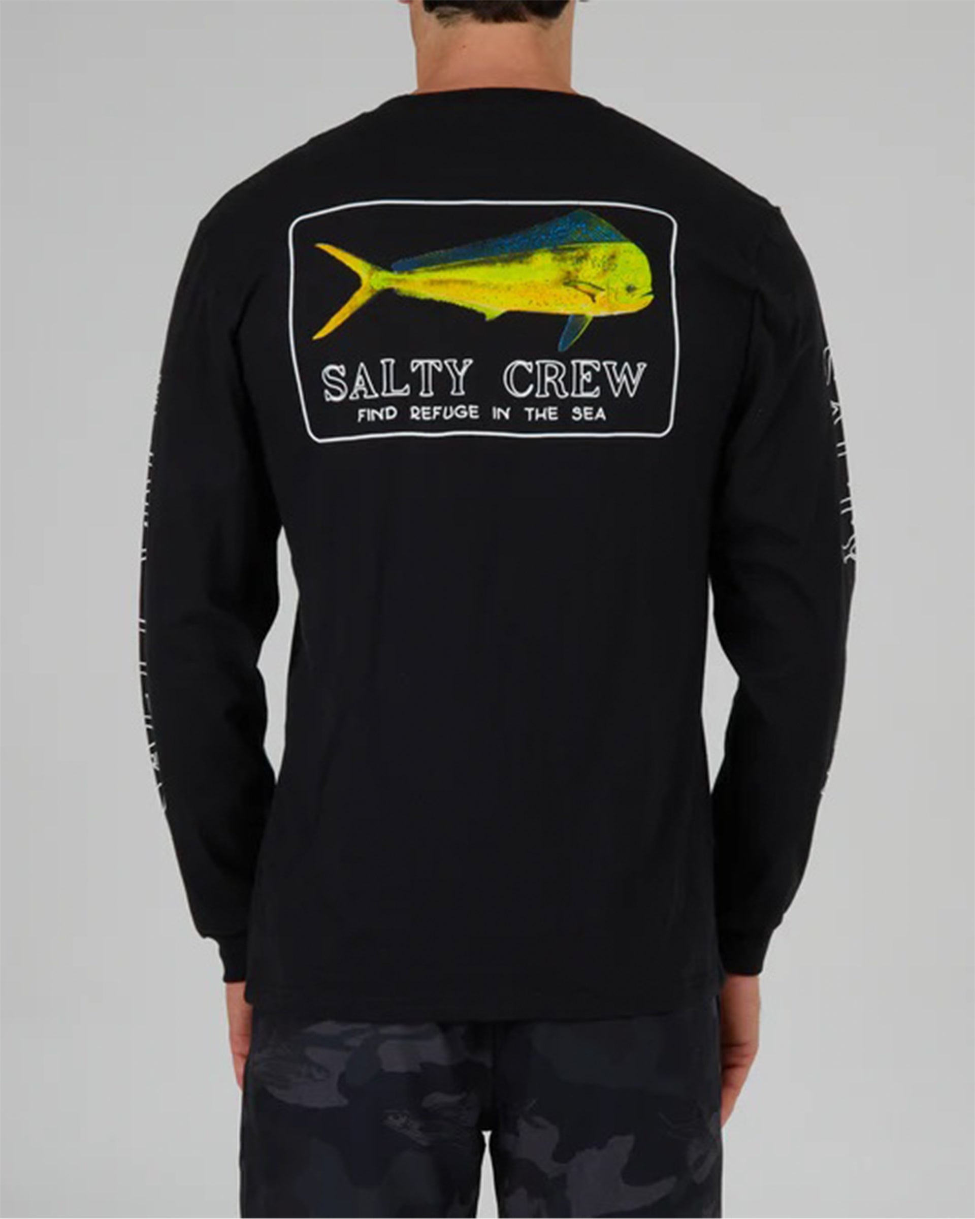 Salty Crew Golden Mahi L/S Shirt- Black