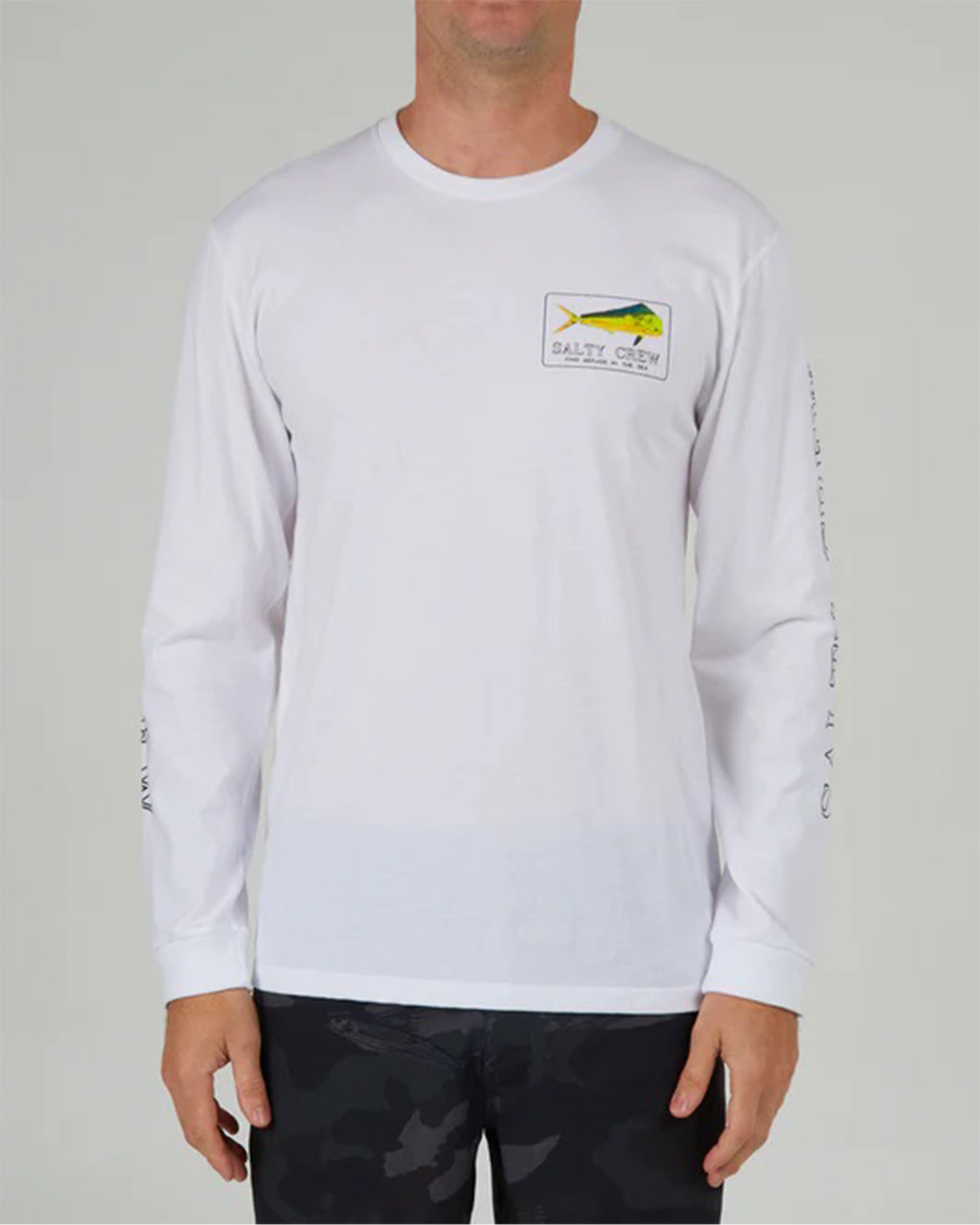 Salty Crew Golden Mahi L/S Shirt- White 