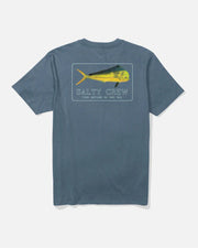 Salty Crew Men's Golden Mahi Short Sleeve Premium Tee - Slate