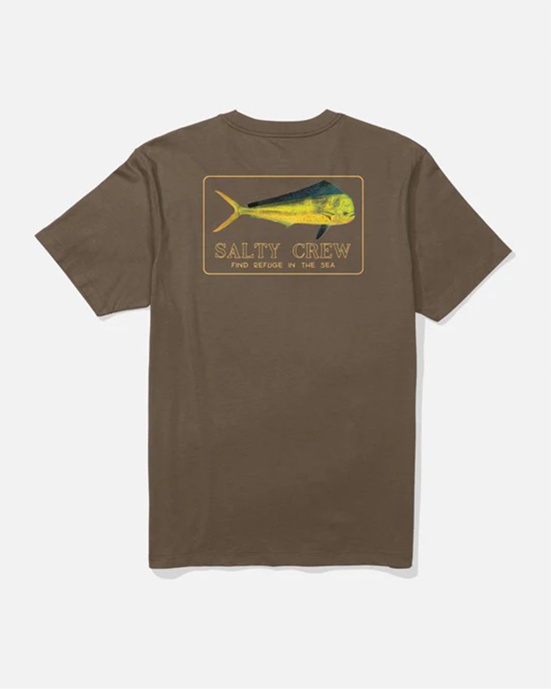 Salty Crew Men's Golden Mahi Short Sleeve Premium Tee - Teak