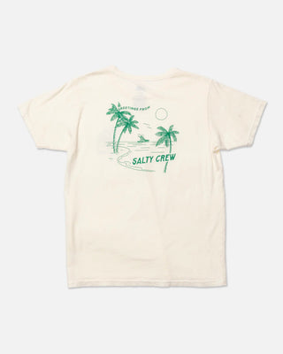 Salty Crew Women's Greetings Boyfriend Short Sleeve T-Shirt - Off White