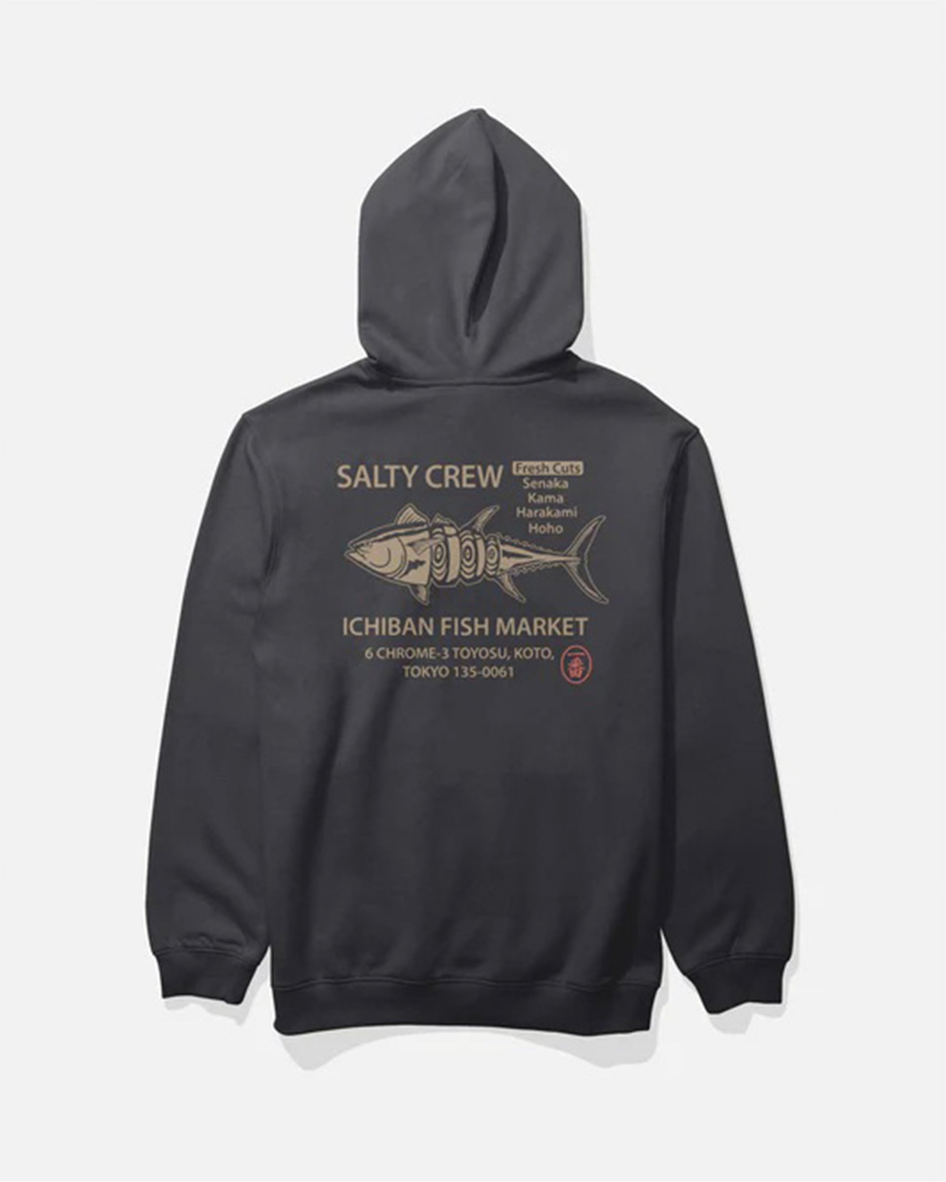Salty Crew Ichiban Fleece Pullover Hoodie - Black