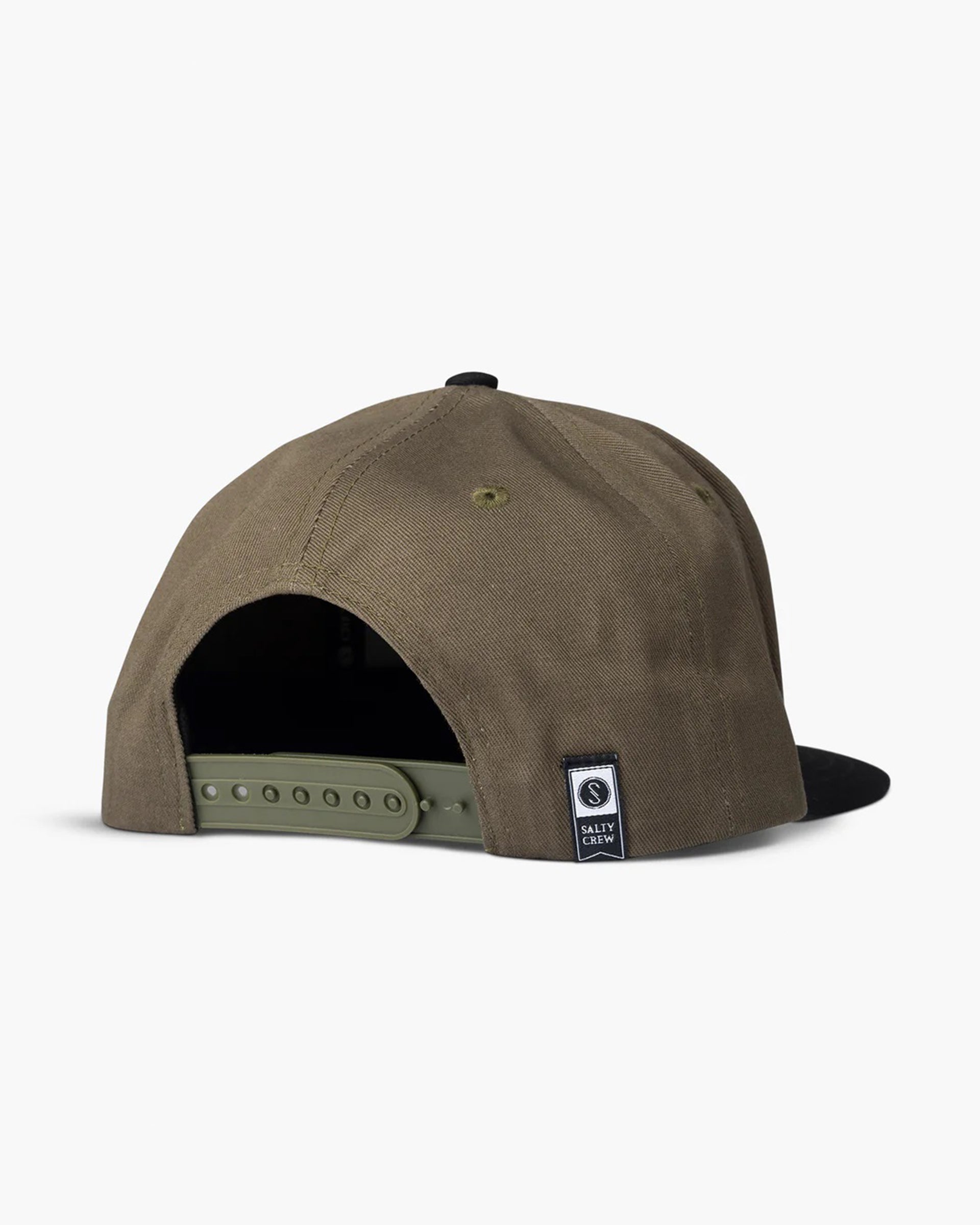 Salty Crew Infield 5 Panel Hat - Olive/Black