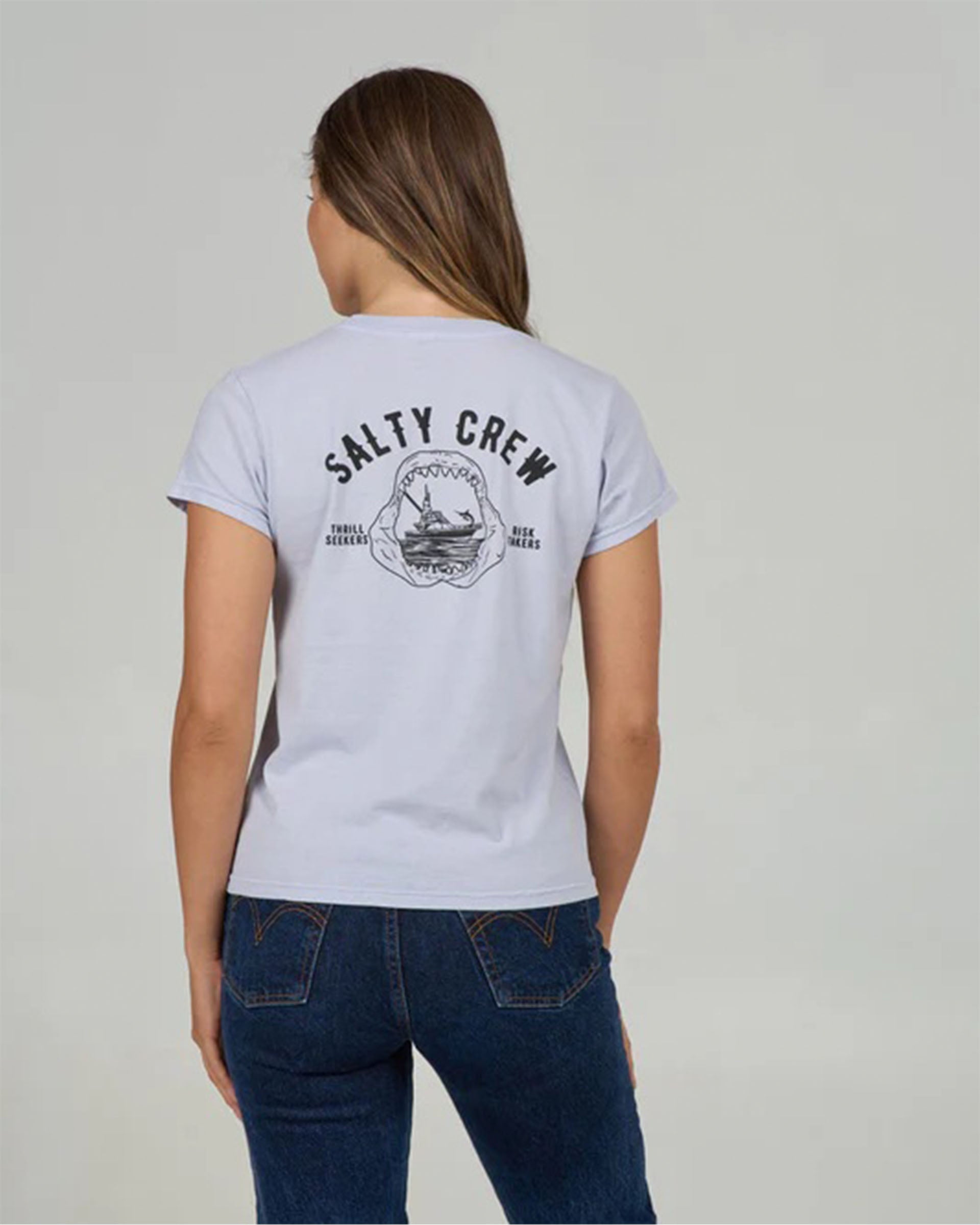 Salty Crew Jawbone Modern Short Sleeve T-Shirt - Fog