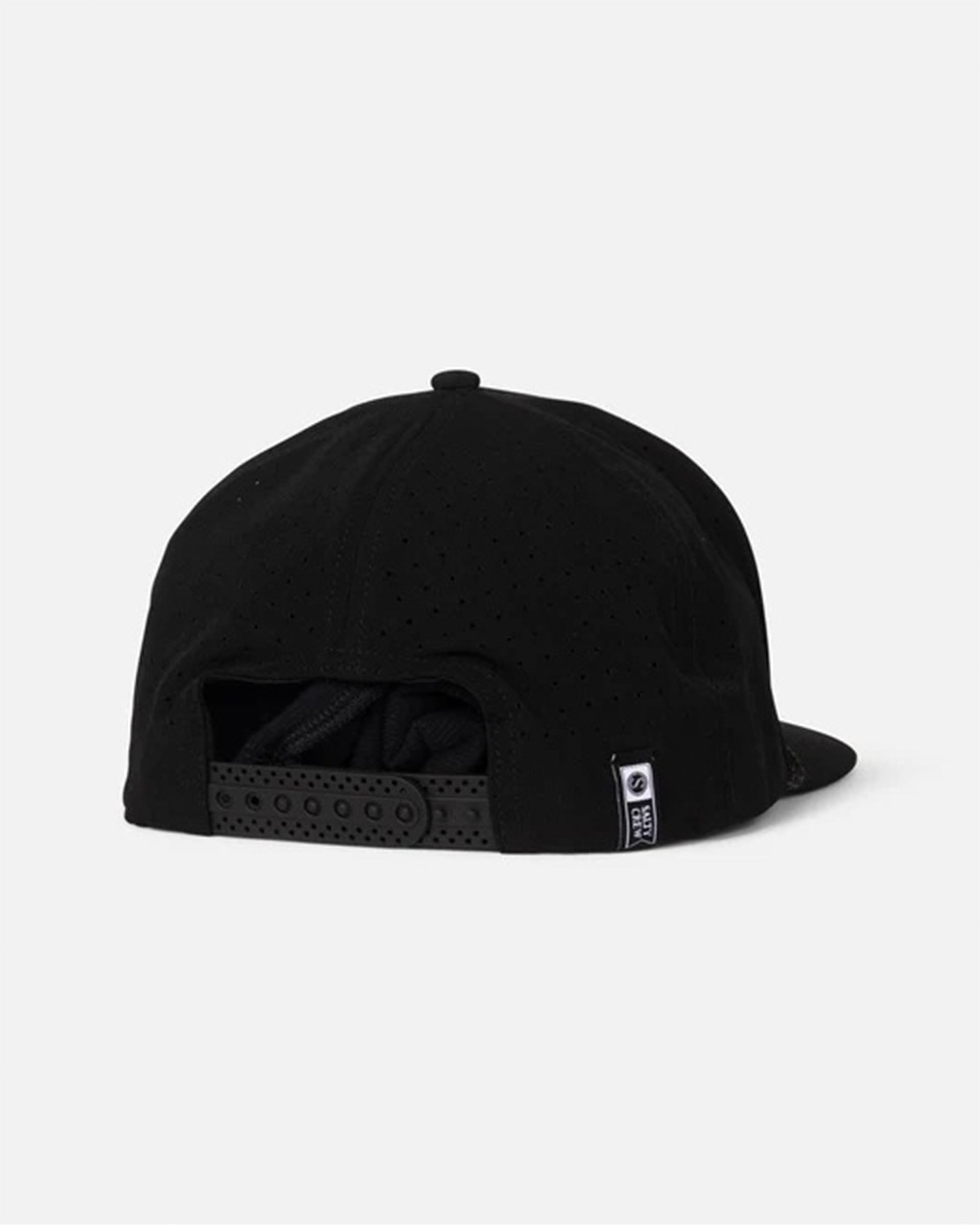 Salty Crew Long Range Snapback Hat - Black