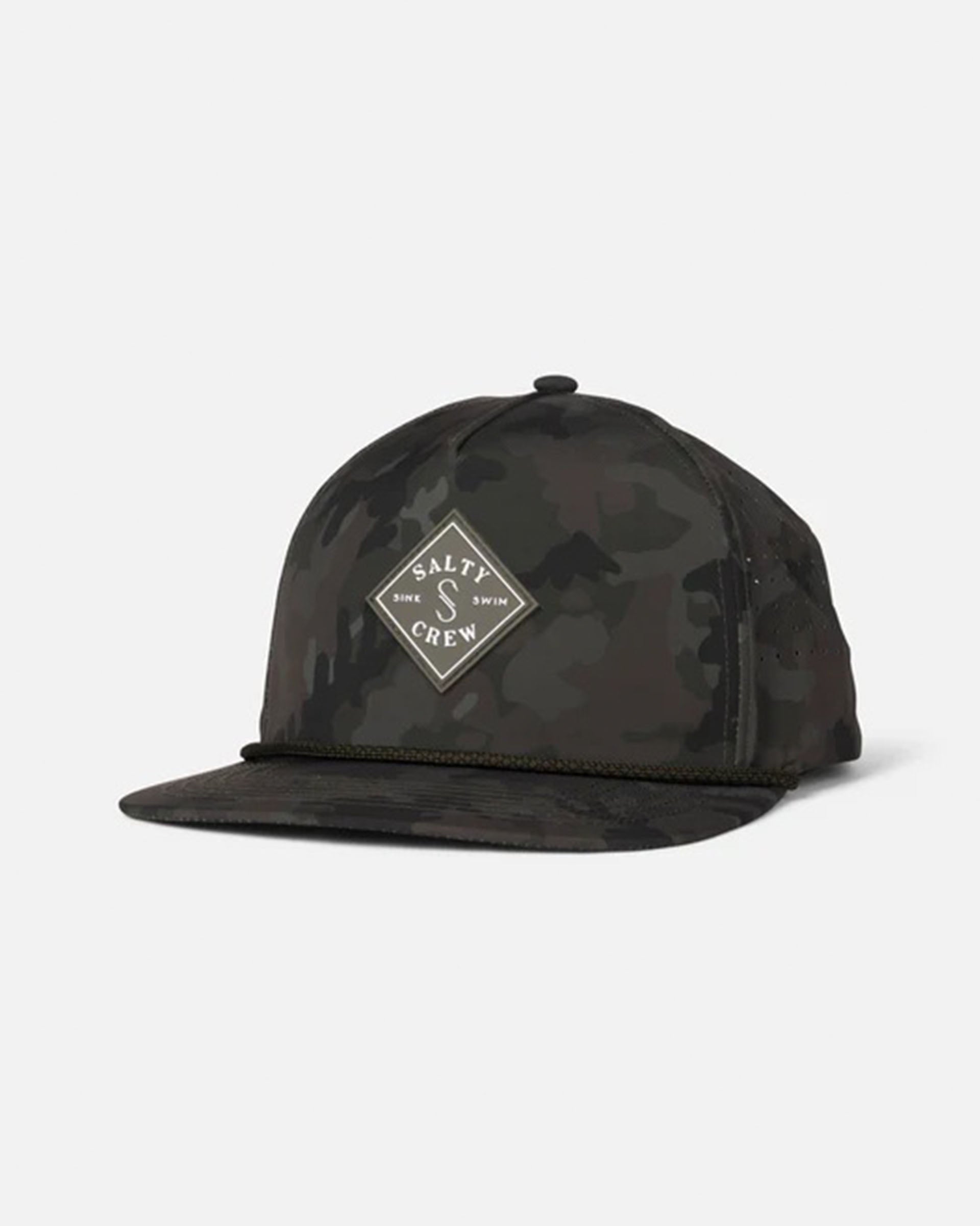 Salty Crew Long Range Tech Snapback Hat - Camo