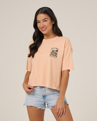 Salty Crew Women's Mai Tai Tails Skimmer T-Shirt - Apricot