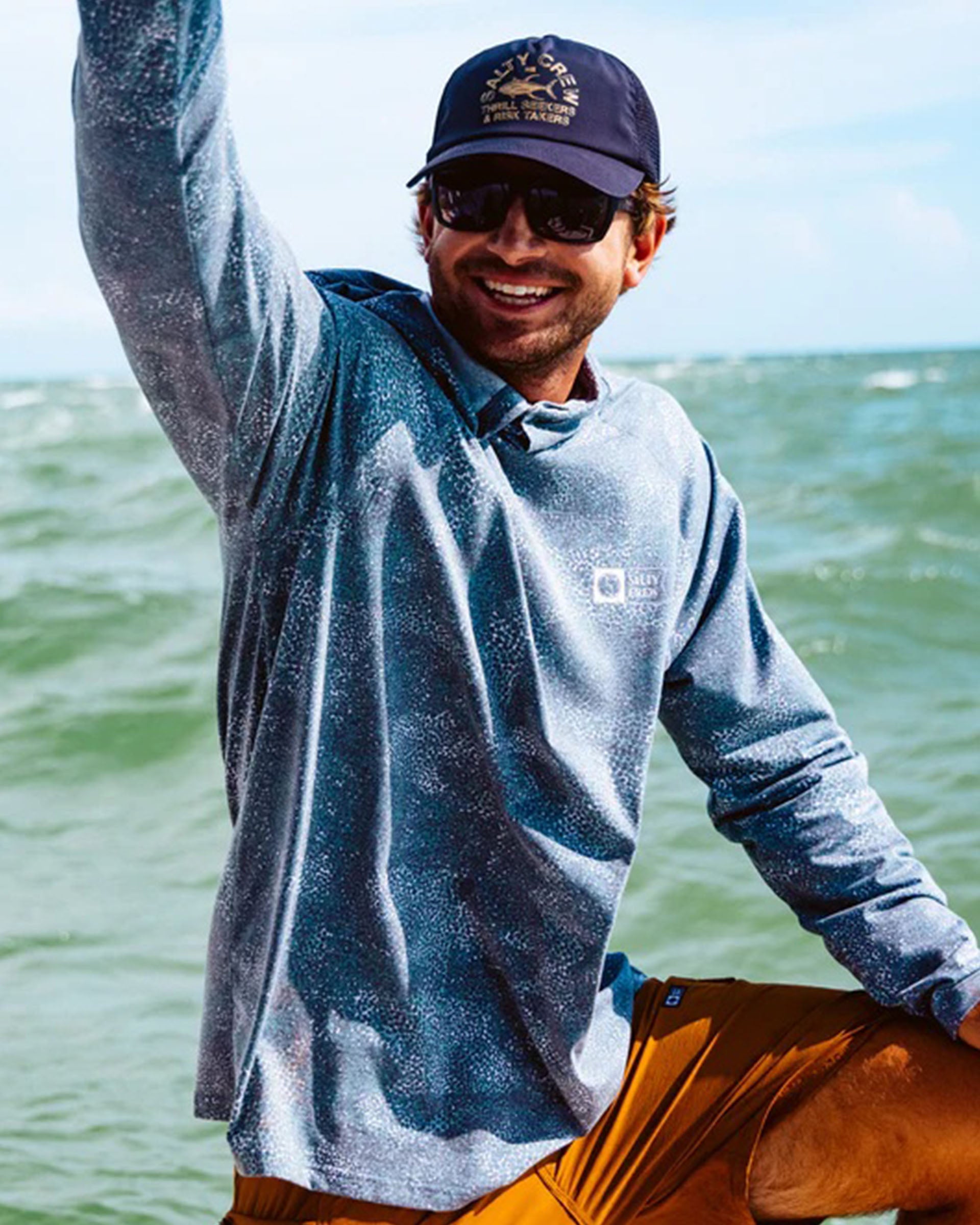 Salty Crew Mariner Lite UV Hoodie - Dark Navy