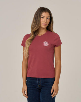 Salty Crew Women's Nautilus Modern Short Sleeve T-Shirt - Baked Apple