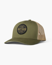 Salty Crew Outlined Retro Trucker Hat - Moss/Khaki