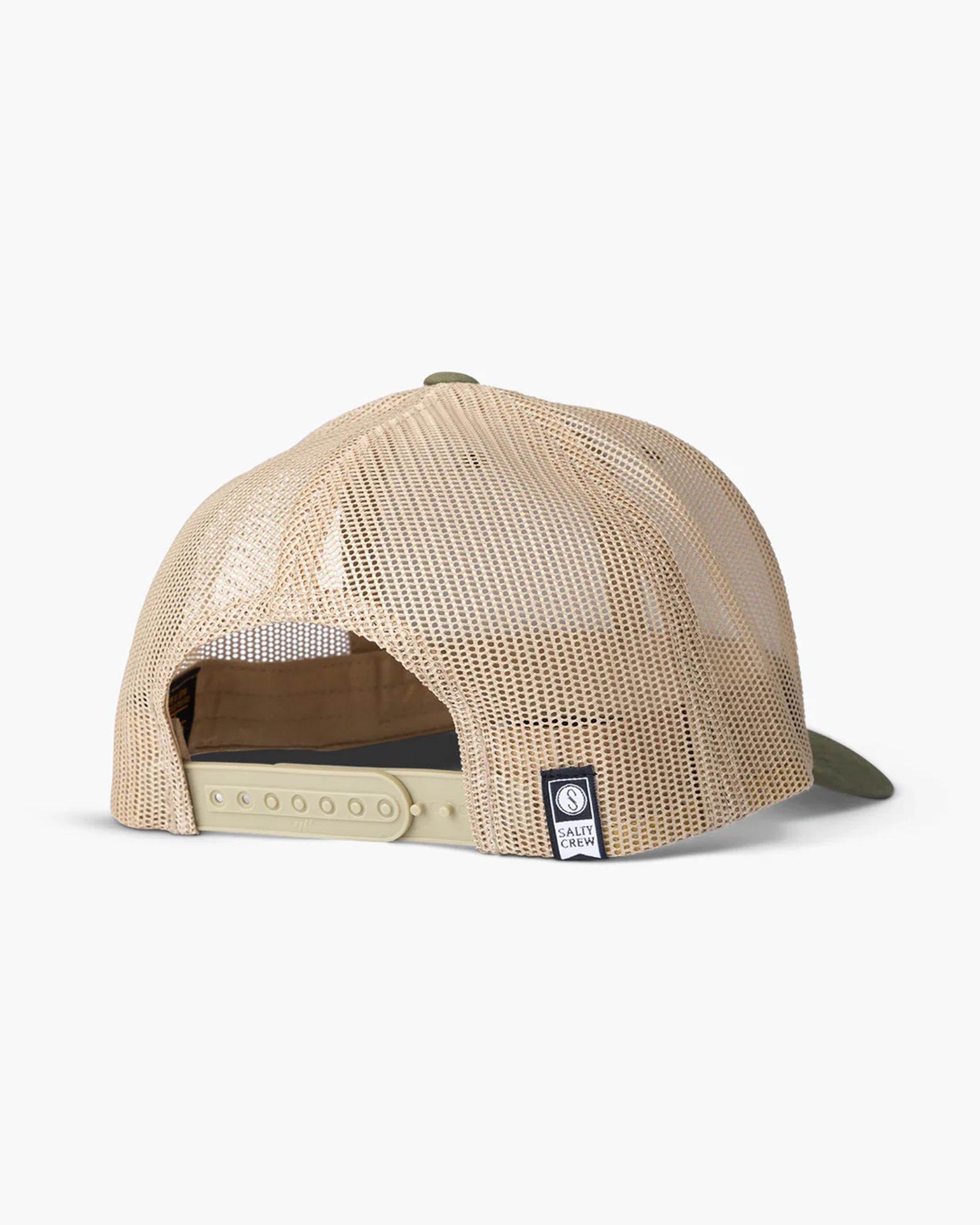 Salty Crew Outlined Retro Trucker Hat - Moss/Khaki