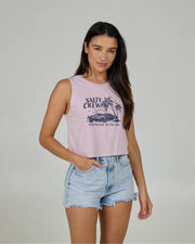 Salty Crew Women's Outside Cropped Tank - Pale Orchid