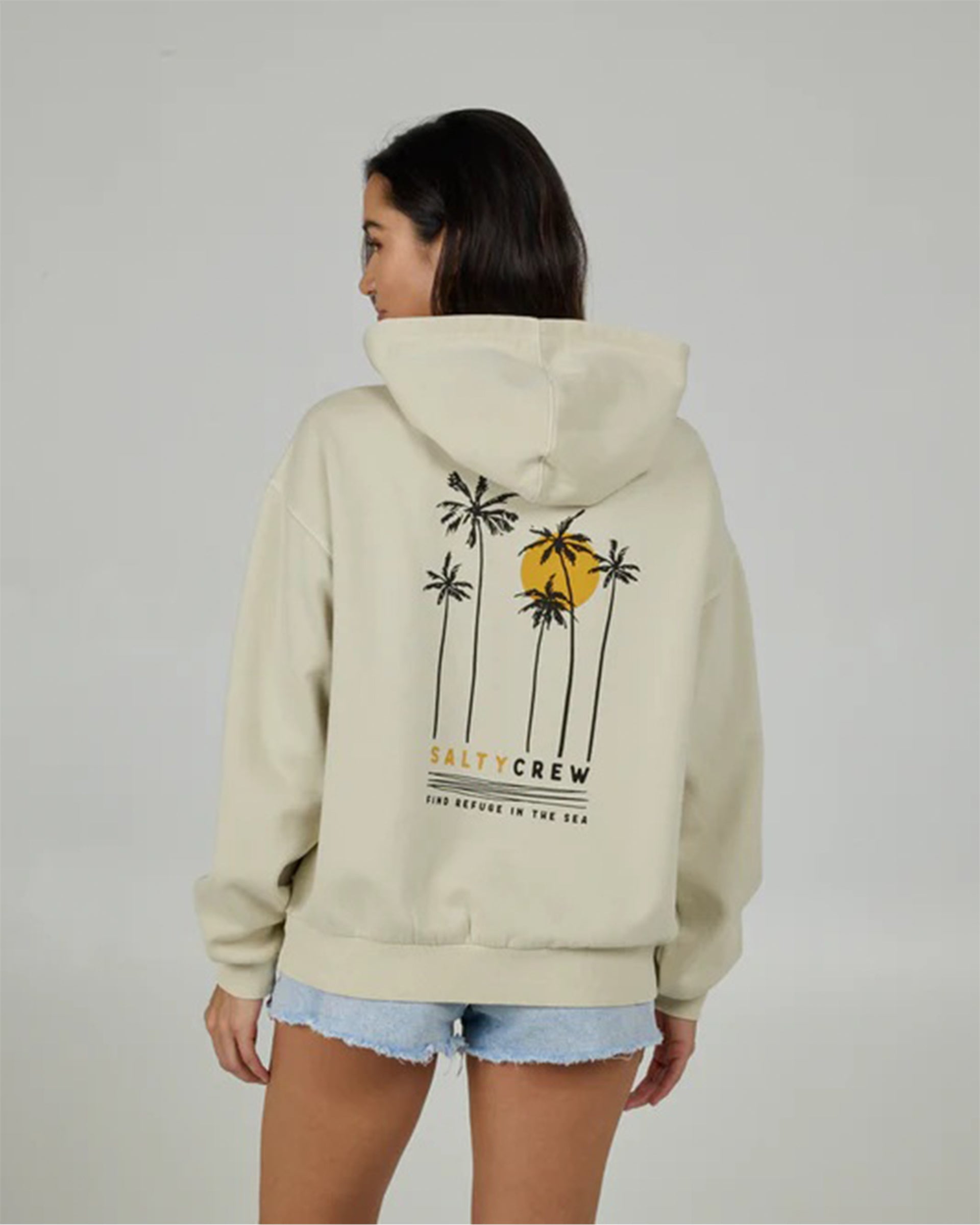 Salty Crew Women's Palms Hoodie - Off White