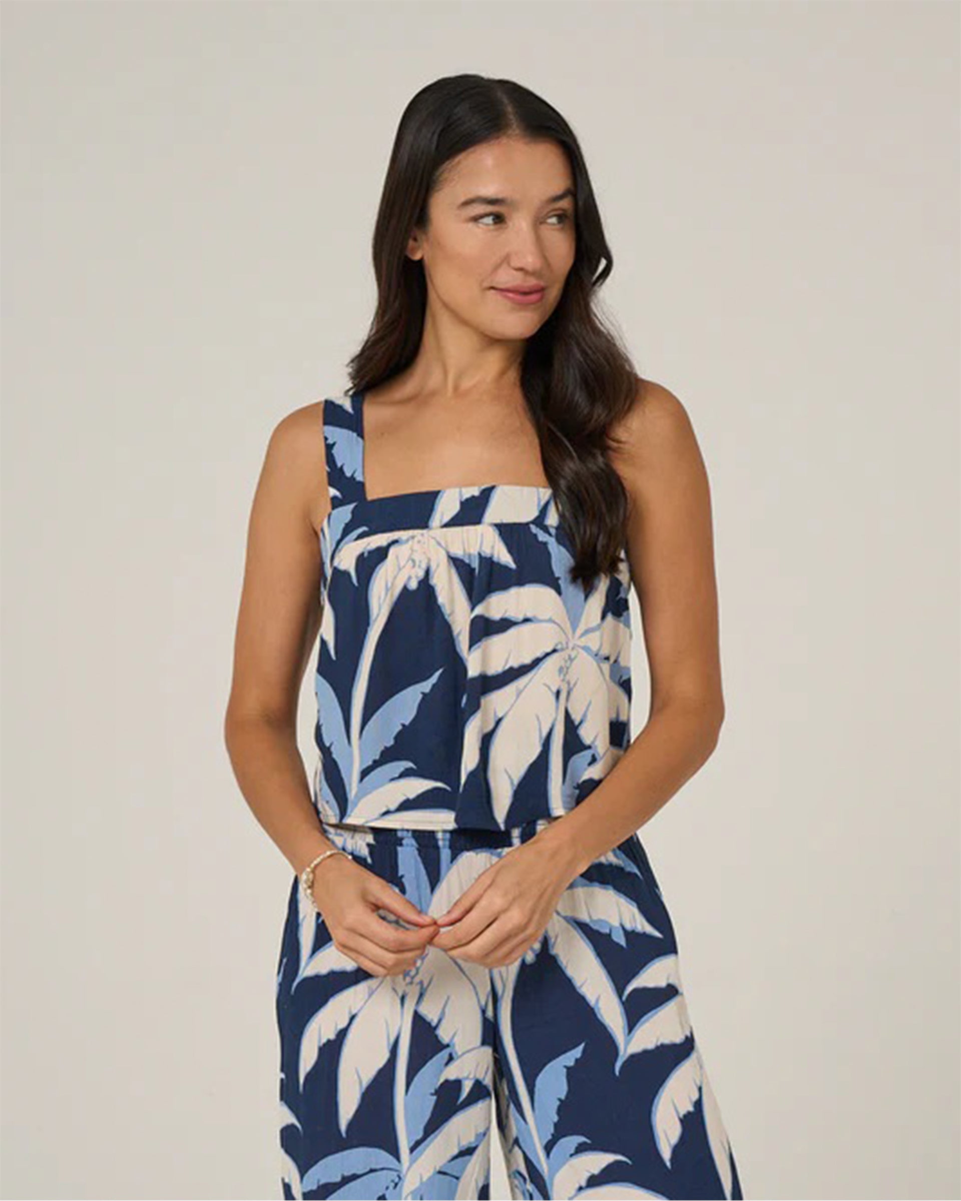 Salty Crew Women's Palms Up Cami - Bright Navy