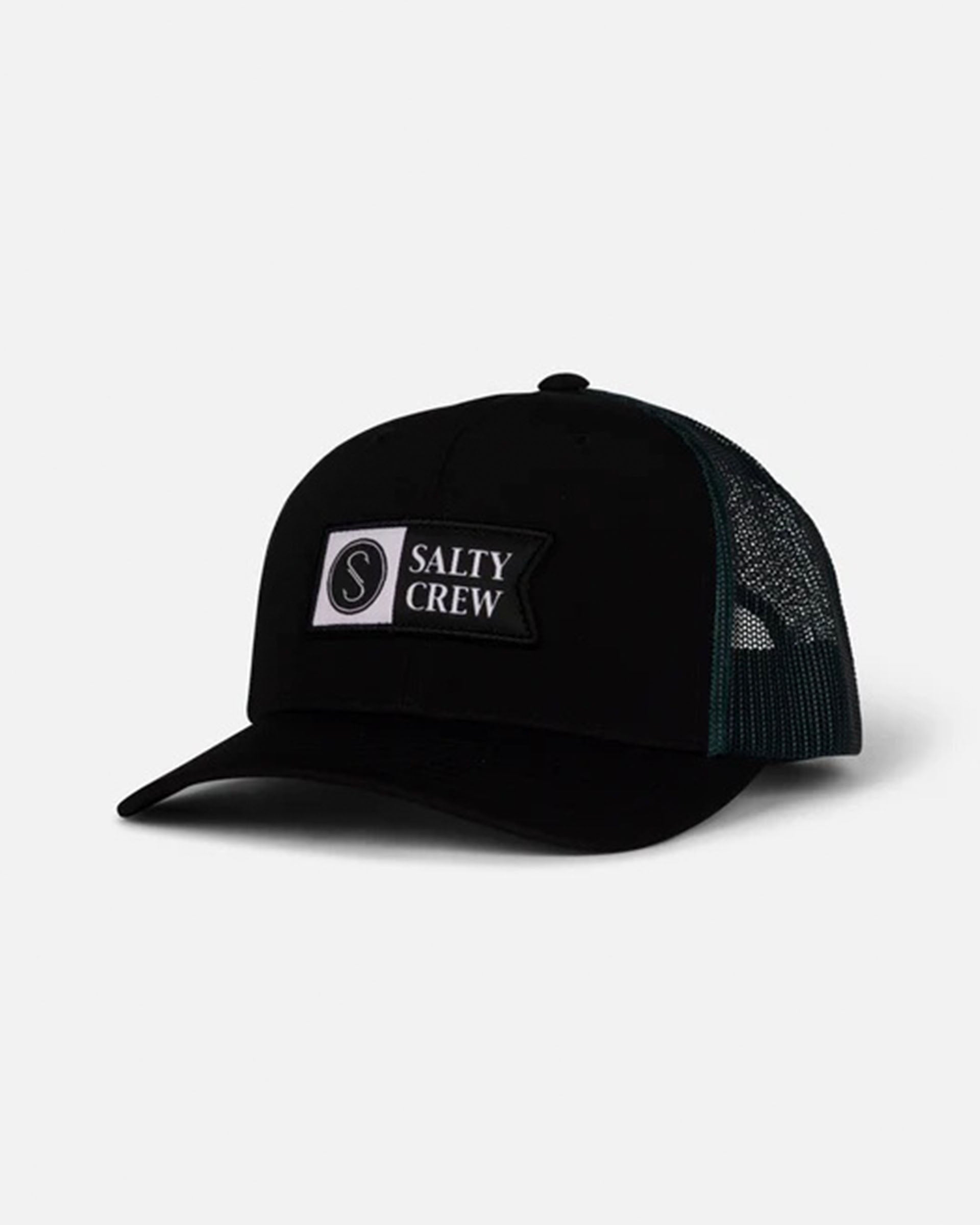 Salty Crew Pinnacle 2 Retro Trucker Hat - Black/Hydro